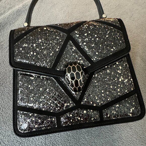 BVLGARI Serpenti Top-handle Bag - Black & White Snake - VERY RARE! - Picture 10 of 10